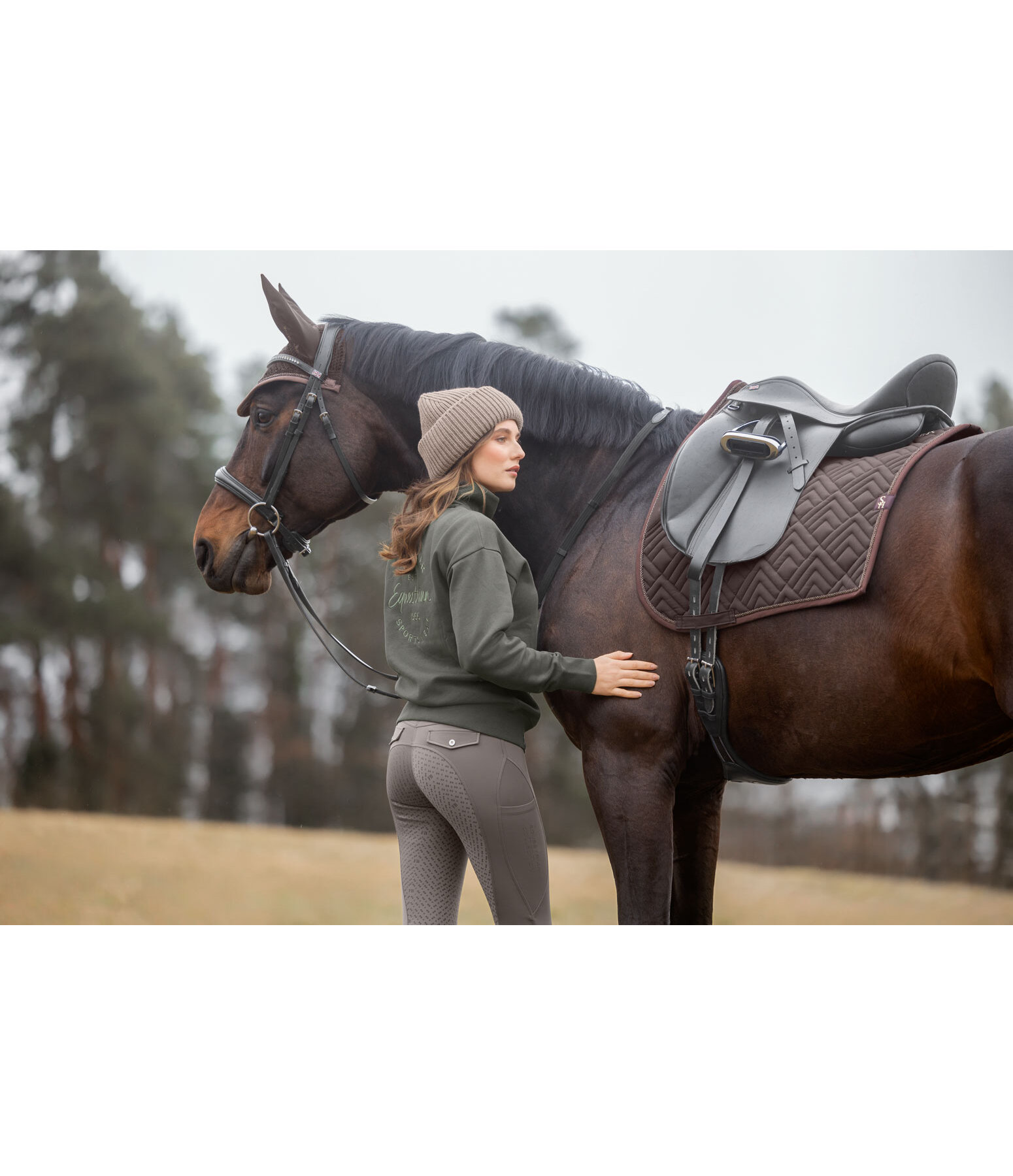 Leggings da equitazione full grip Compression Lilian