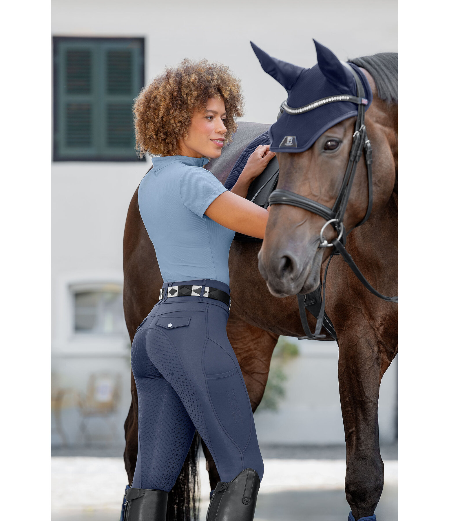 Leggings da equitazione full grip Compression Lilian