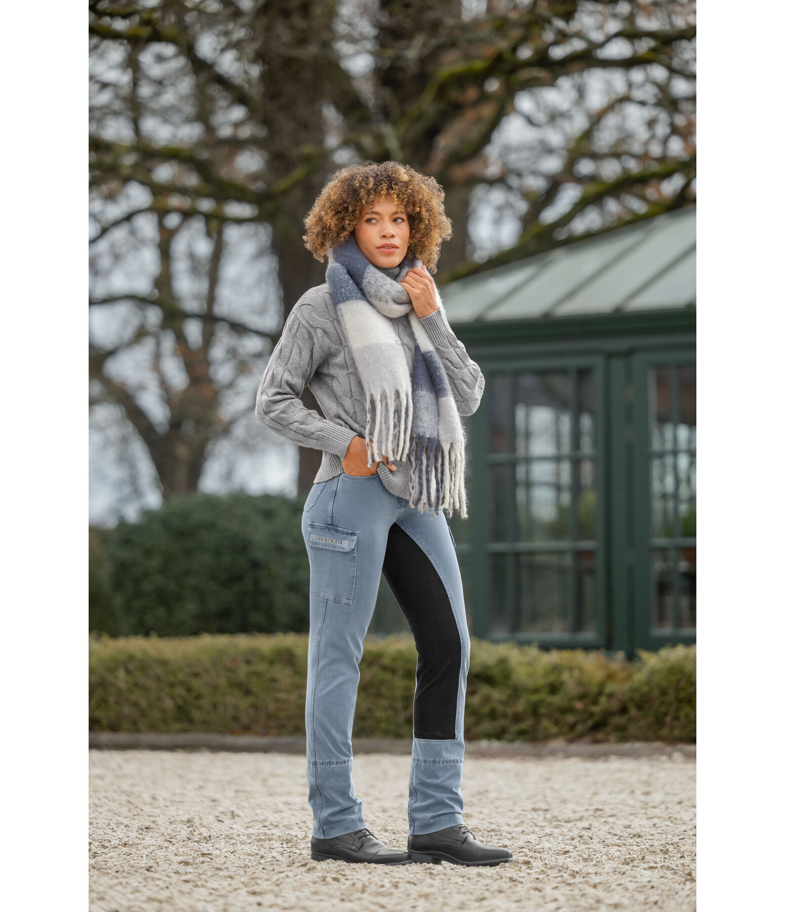 Pantaloni da equitazione jodhpur full seat Solene CTS