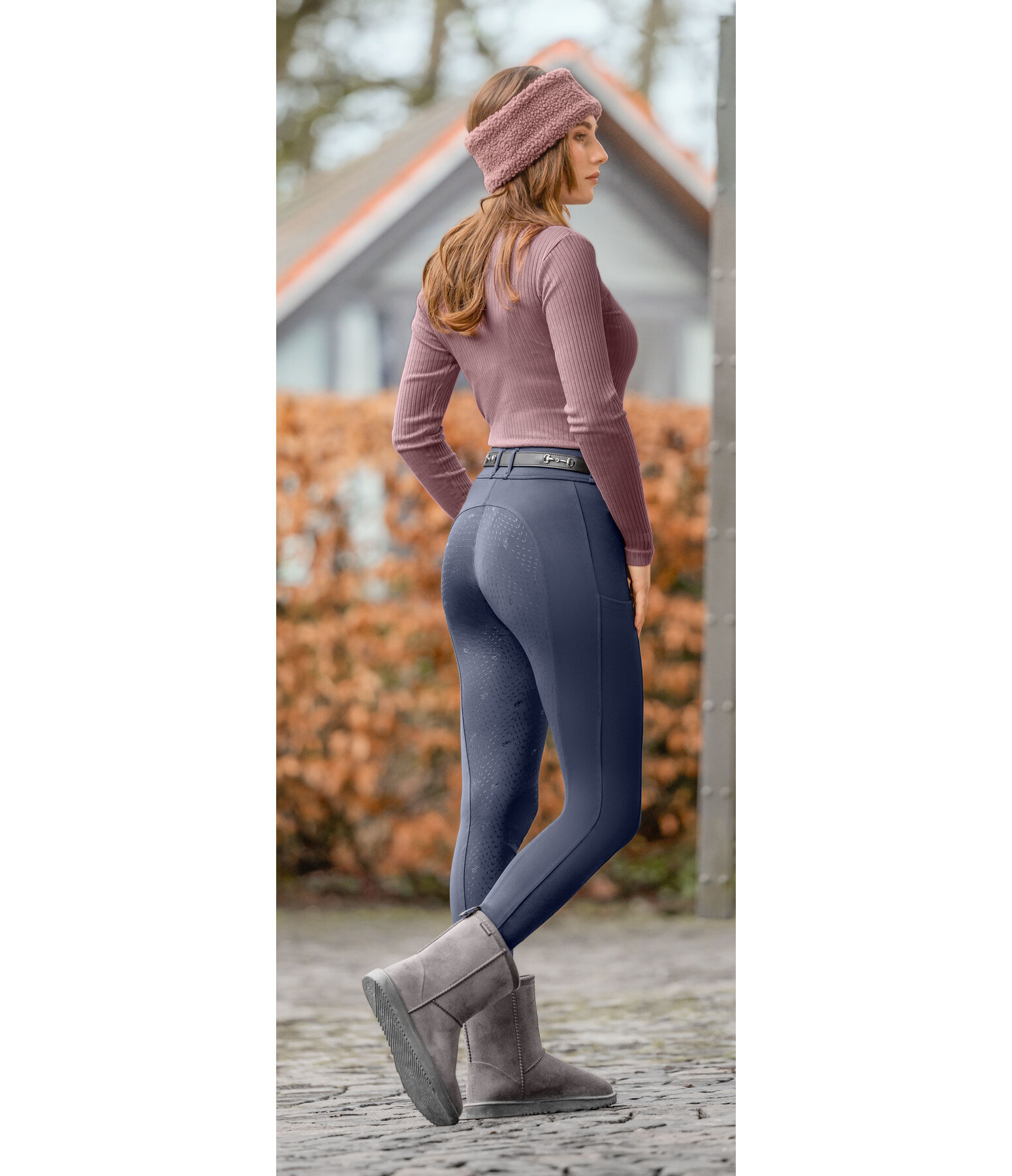 Pantaloni da equitazione hybrid full grip Jolene