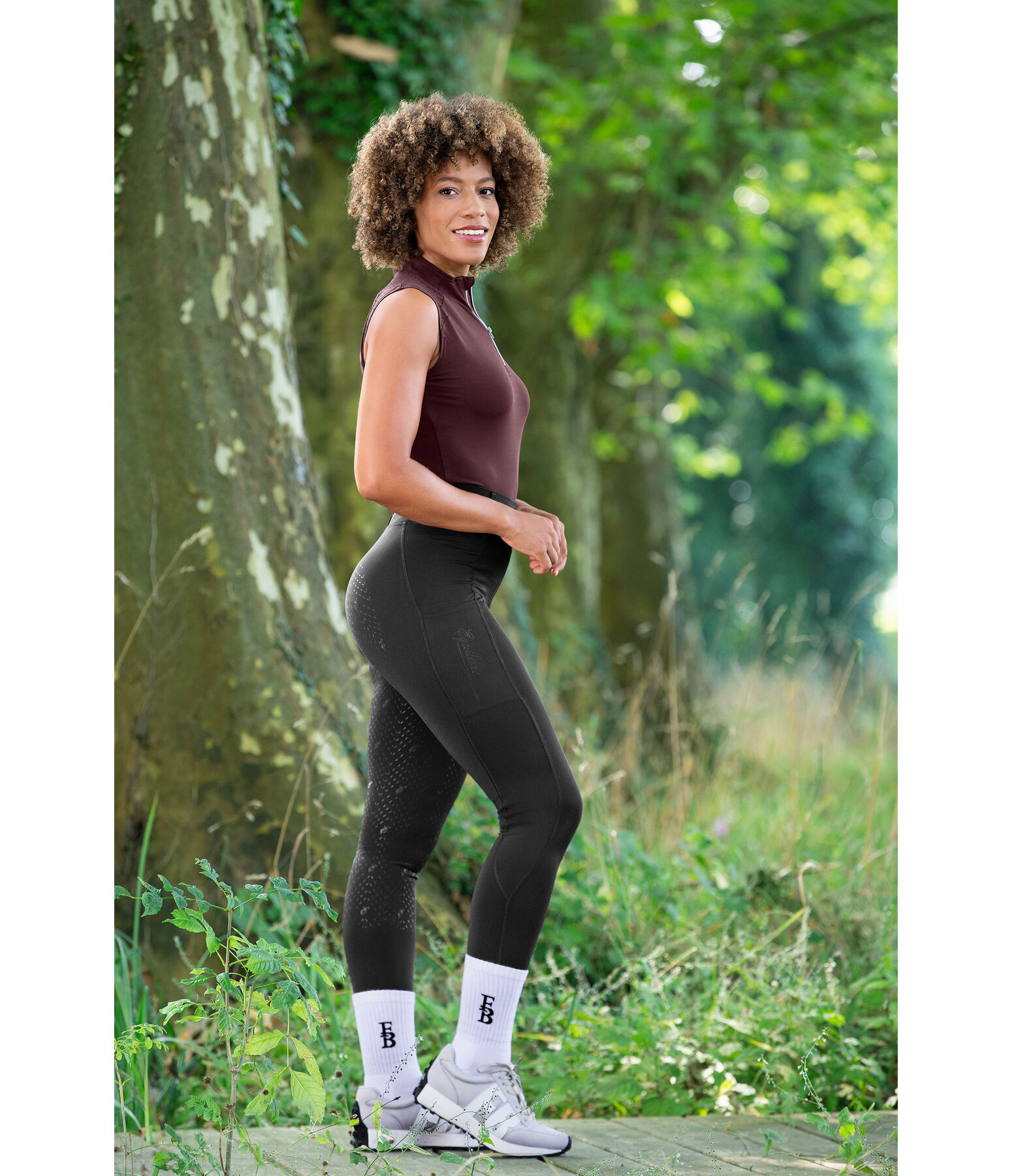 Pantaloni da equitazione hybrid full grip Jolene