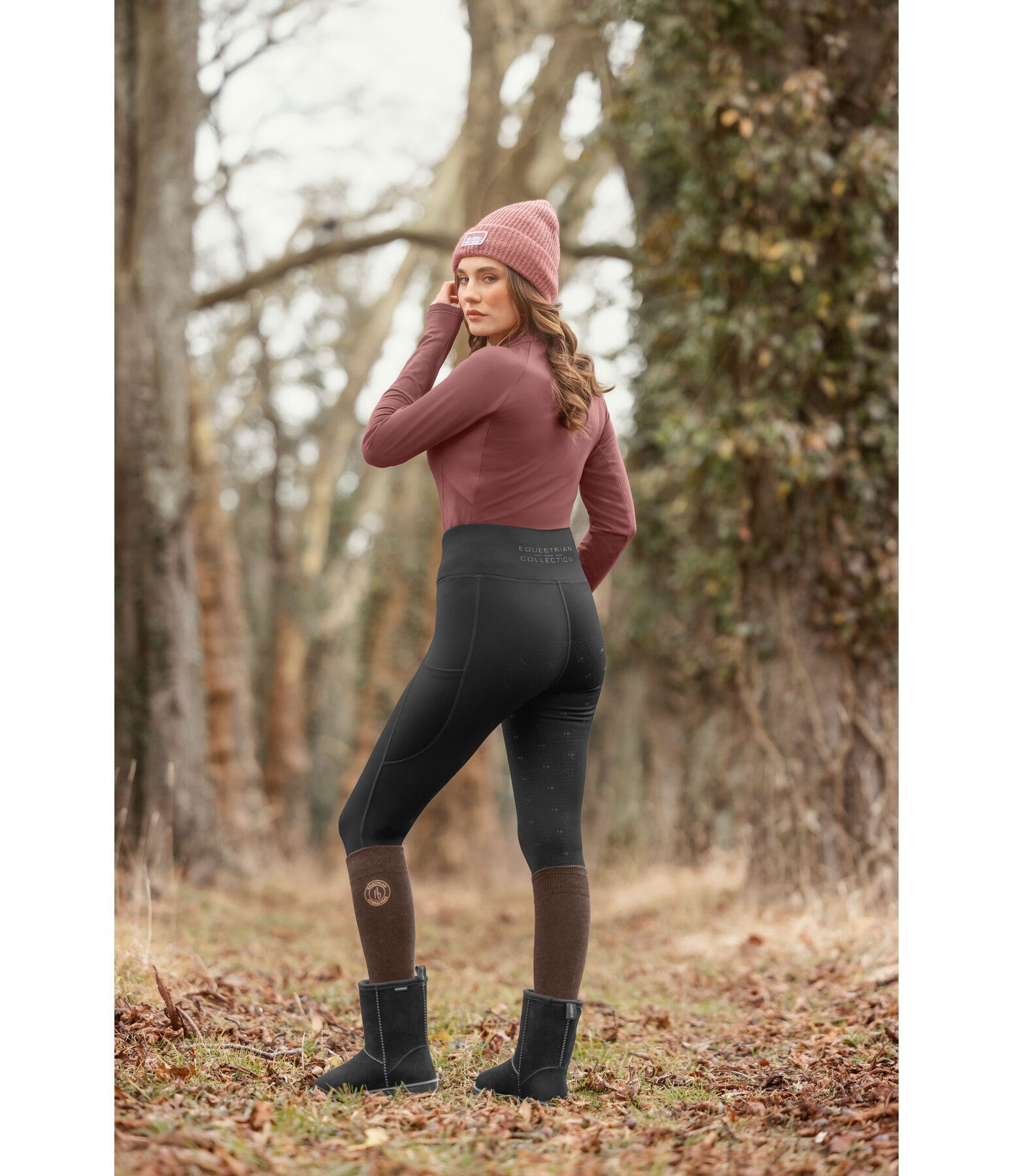 Leggings da equitazione invernali full grip Emilia