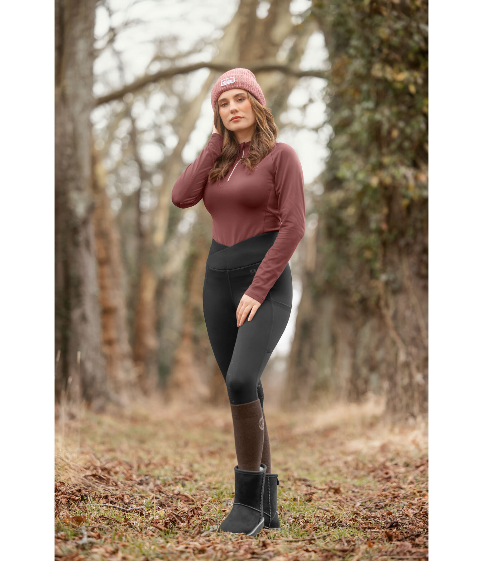 Leggings da equitazione invernali full grip Emilia