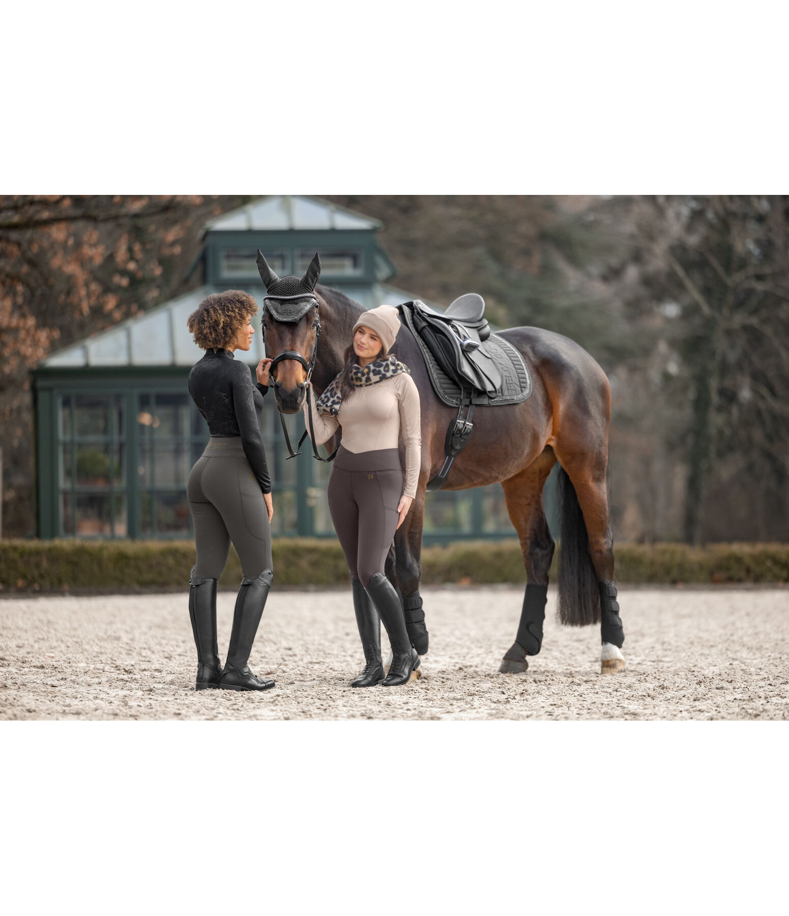 Leggings da equitazione invernali full grip Emilia
