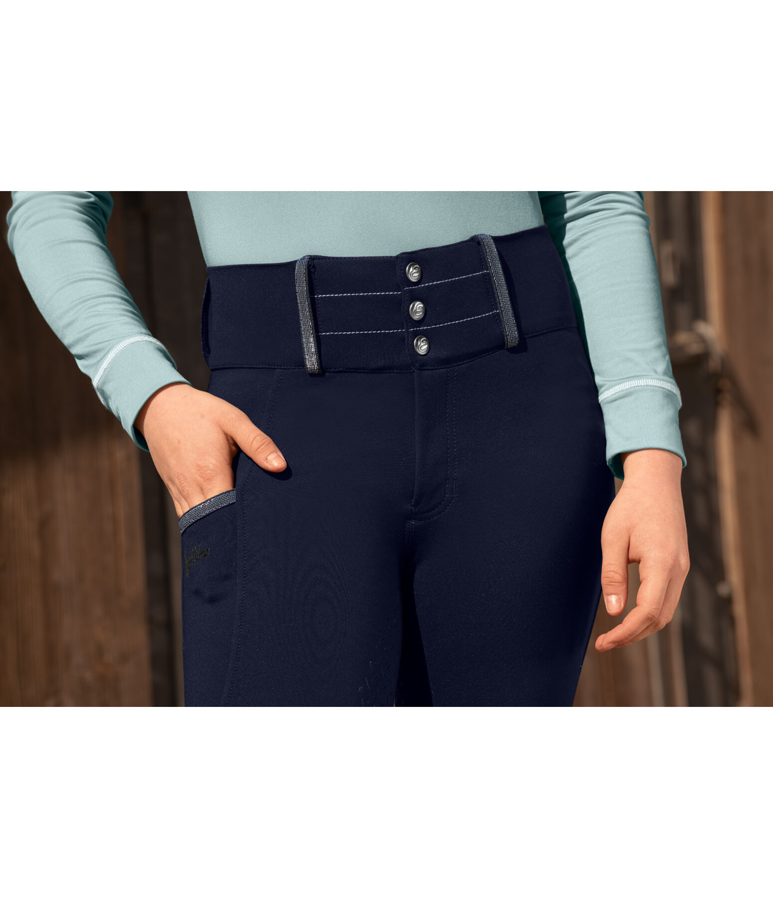 Pantaloni da equitazione full grip per bambini Amira