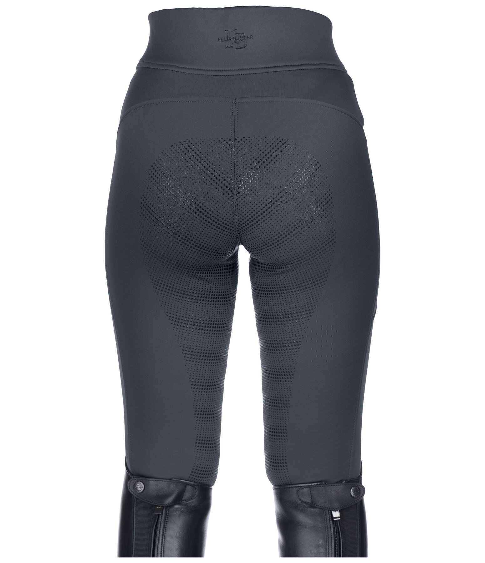 Leggings da equitazione termici a vita alta full grip per bambini Lima