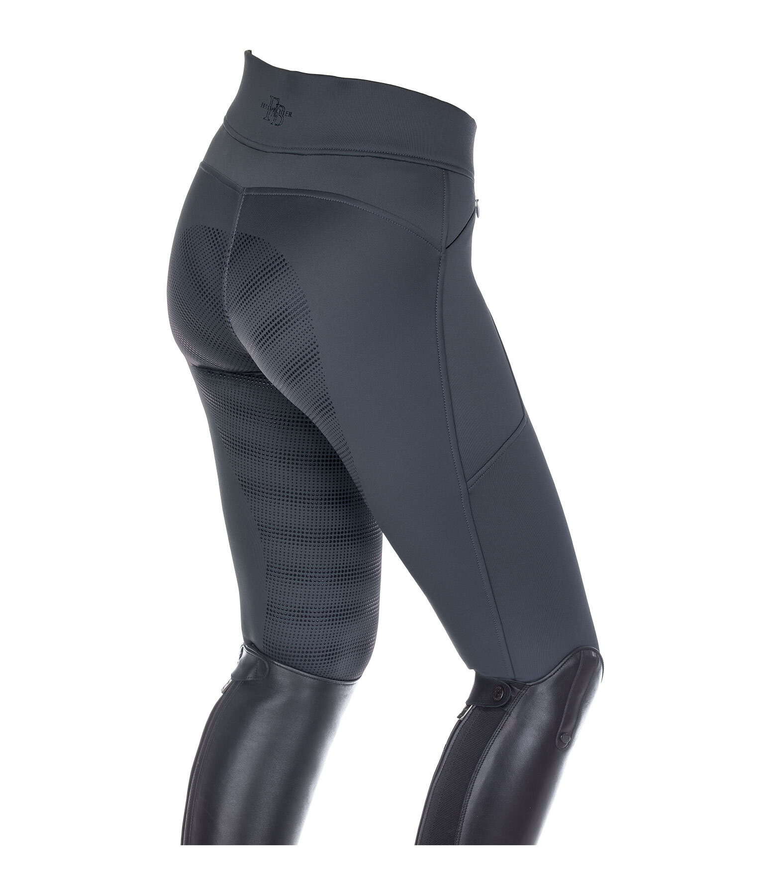 Leggings da equitazione termici a vita alta full grip per bambini Lima