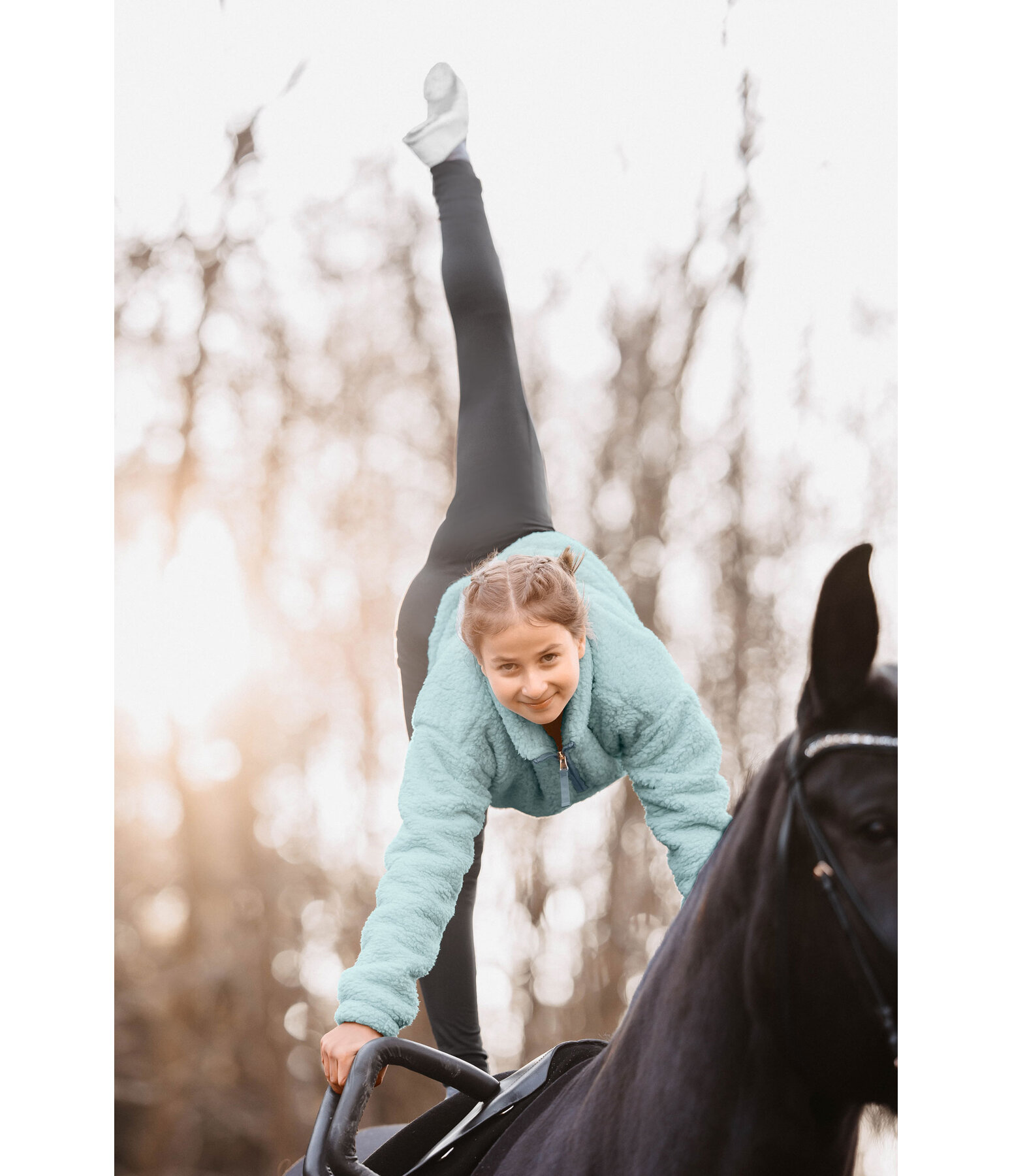 Leggings da volteggio termici per bambini e ragazzi Basic