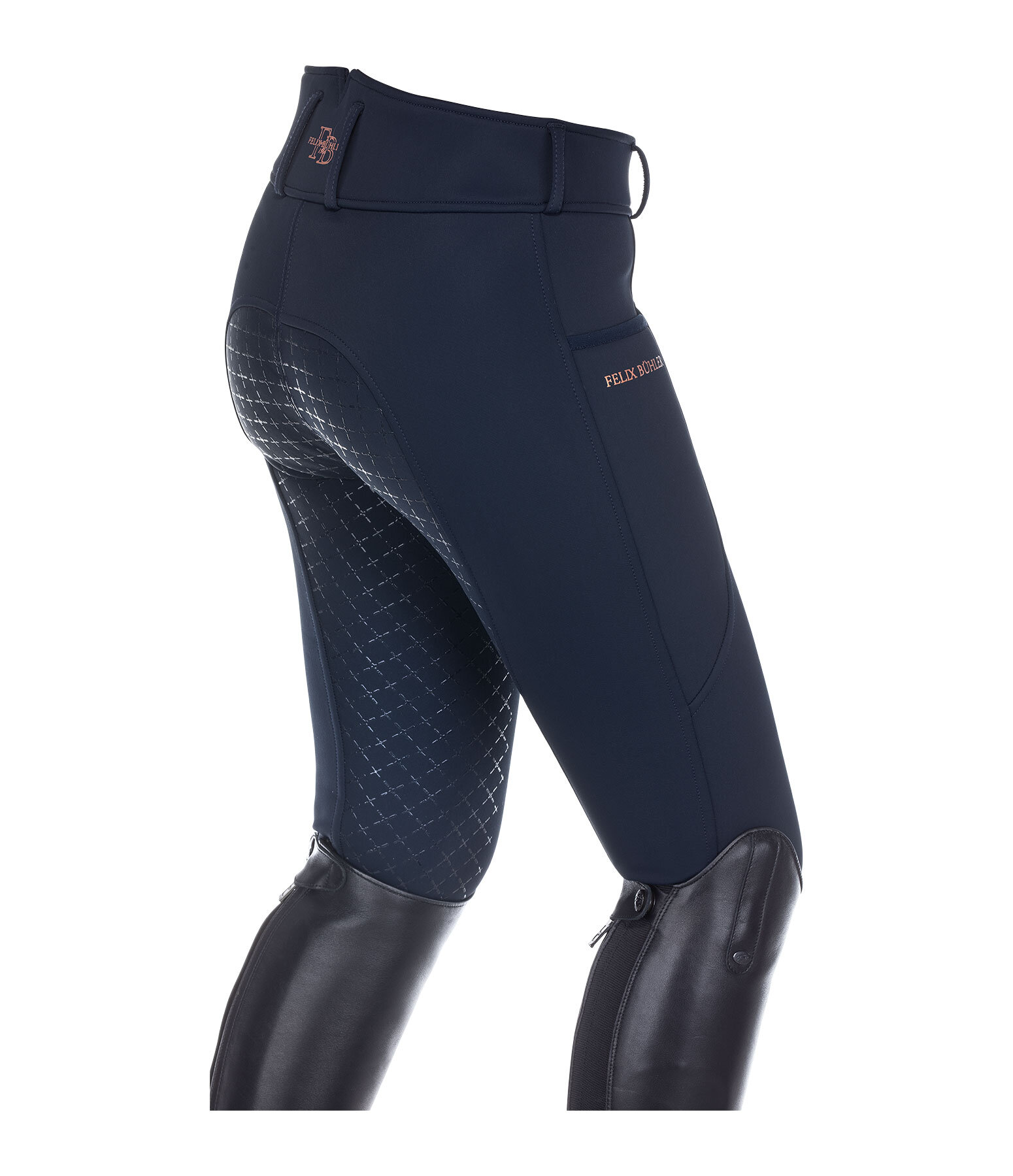 Pantaloni da equitazione softshell full grip per bambini Fjolla