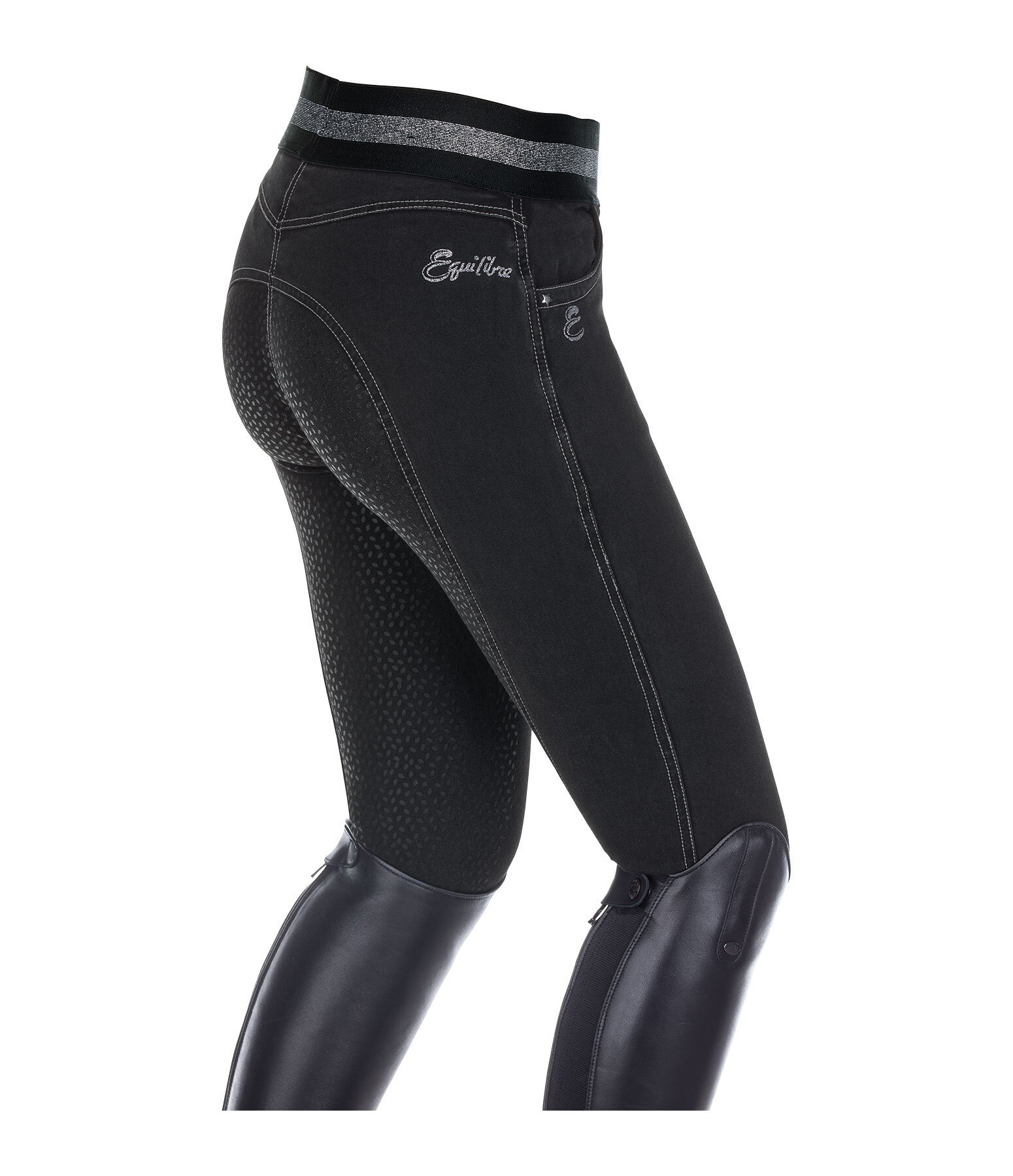 Leggings da equitazione full grip per bambini Nivia