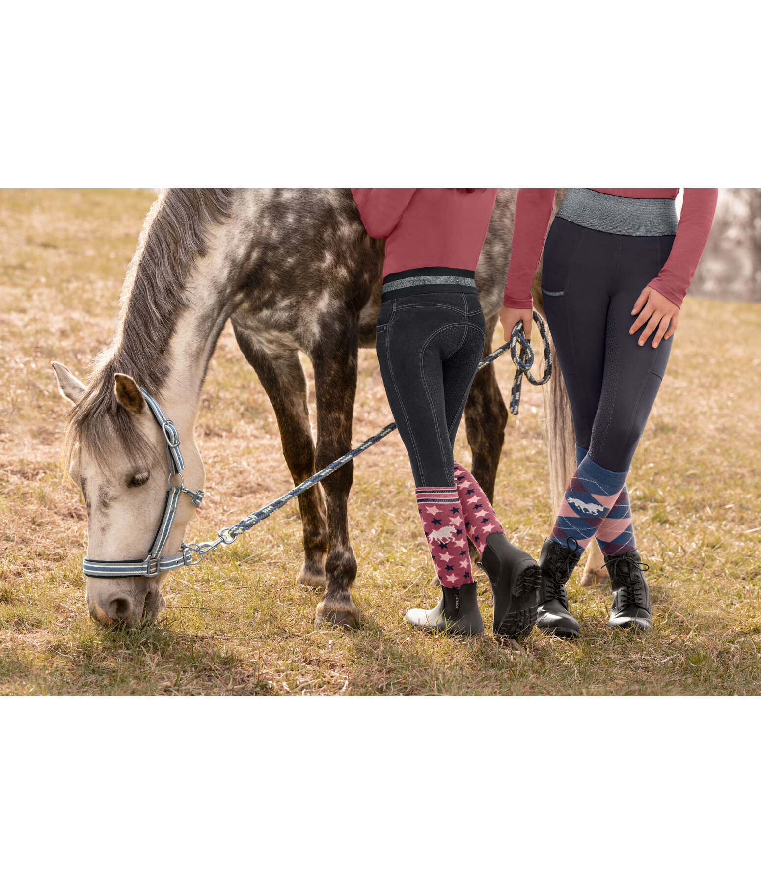 Leggings da equitazione full grip per bambini Nivia