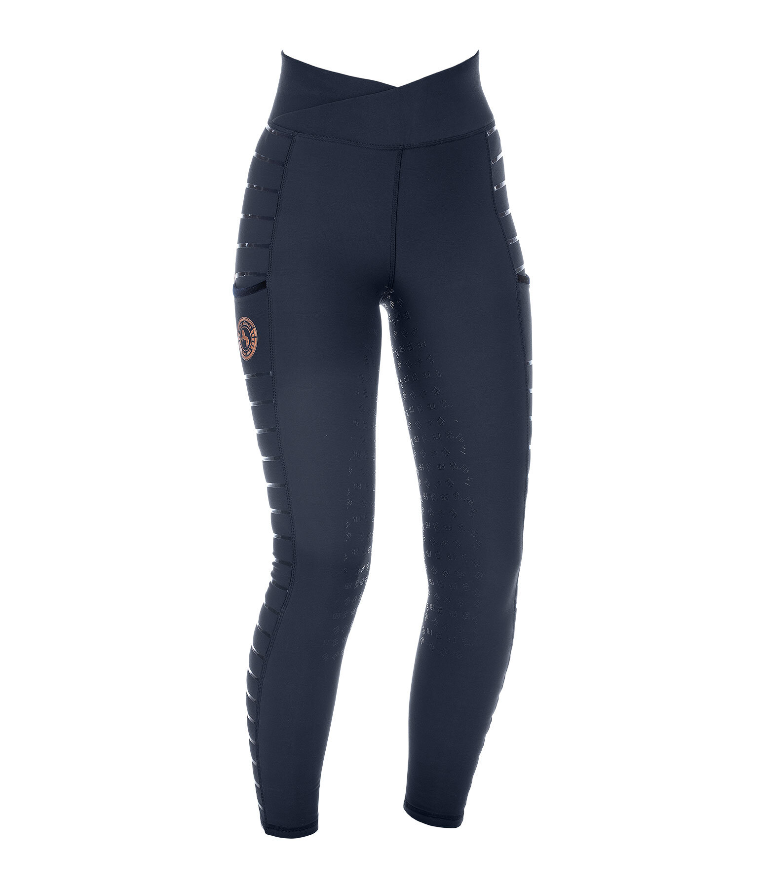 Leggings da equitazione termici full grip per bambini