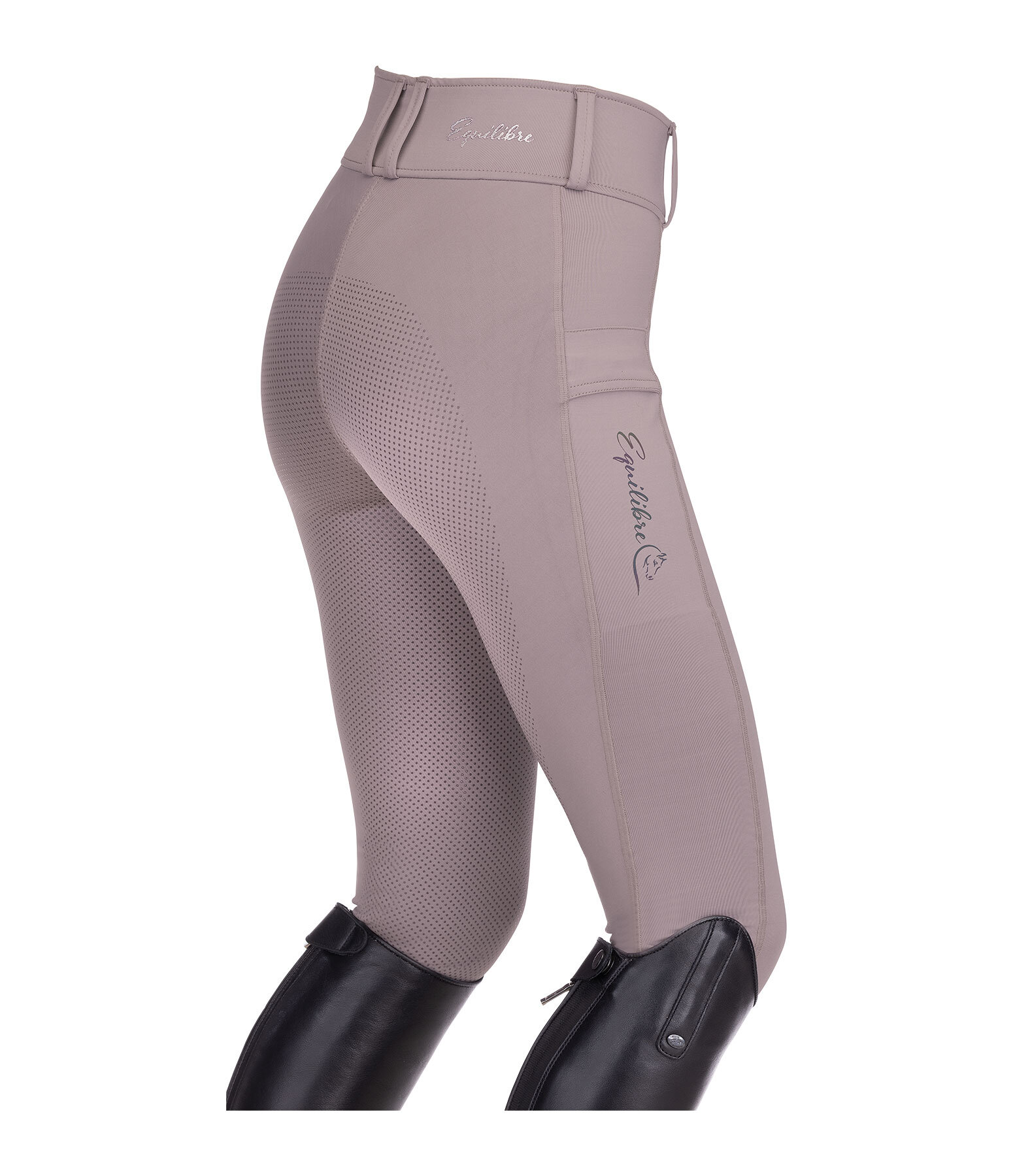 Pantaloni da equitazione hybrid full grip per bambini Ilva