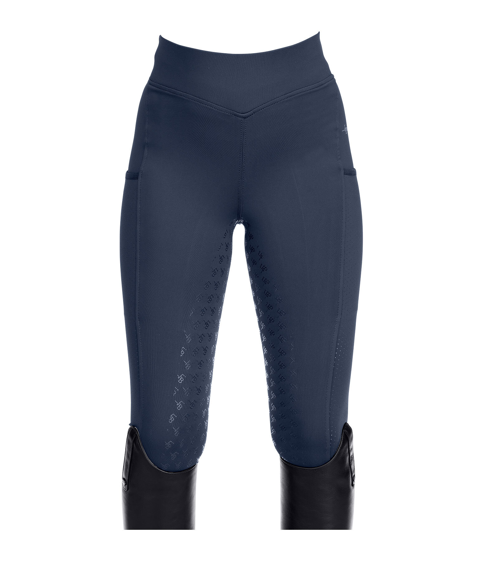 Leggings da equitazione full grip per bambini Laser Cut