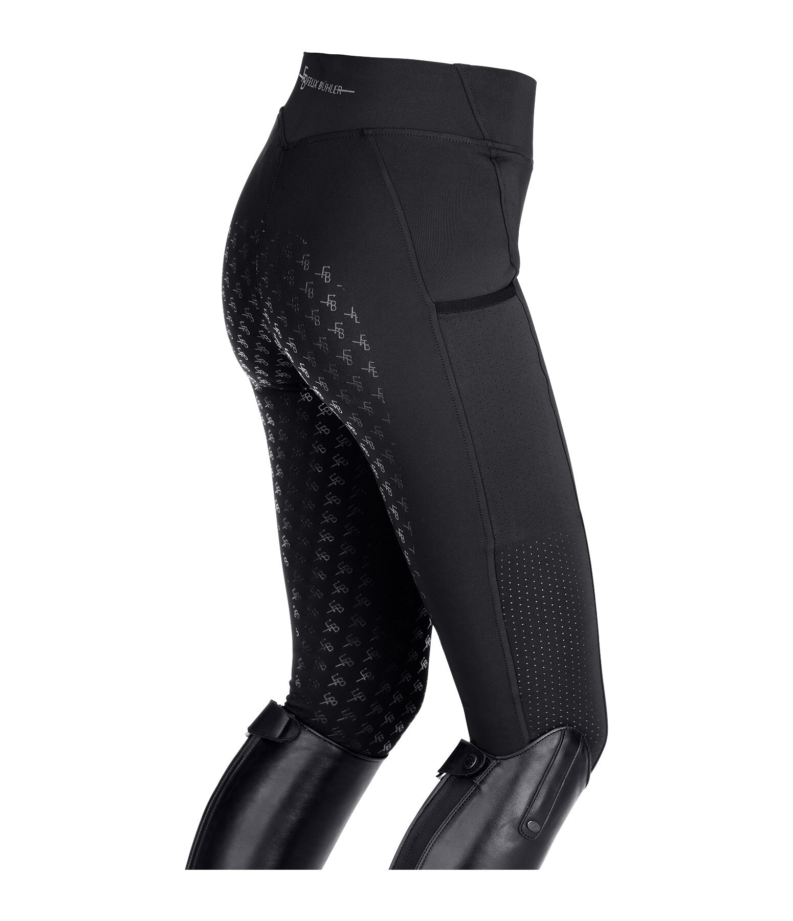 Leggings da equitazione full grip per bambini Laser Cut