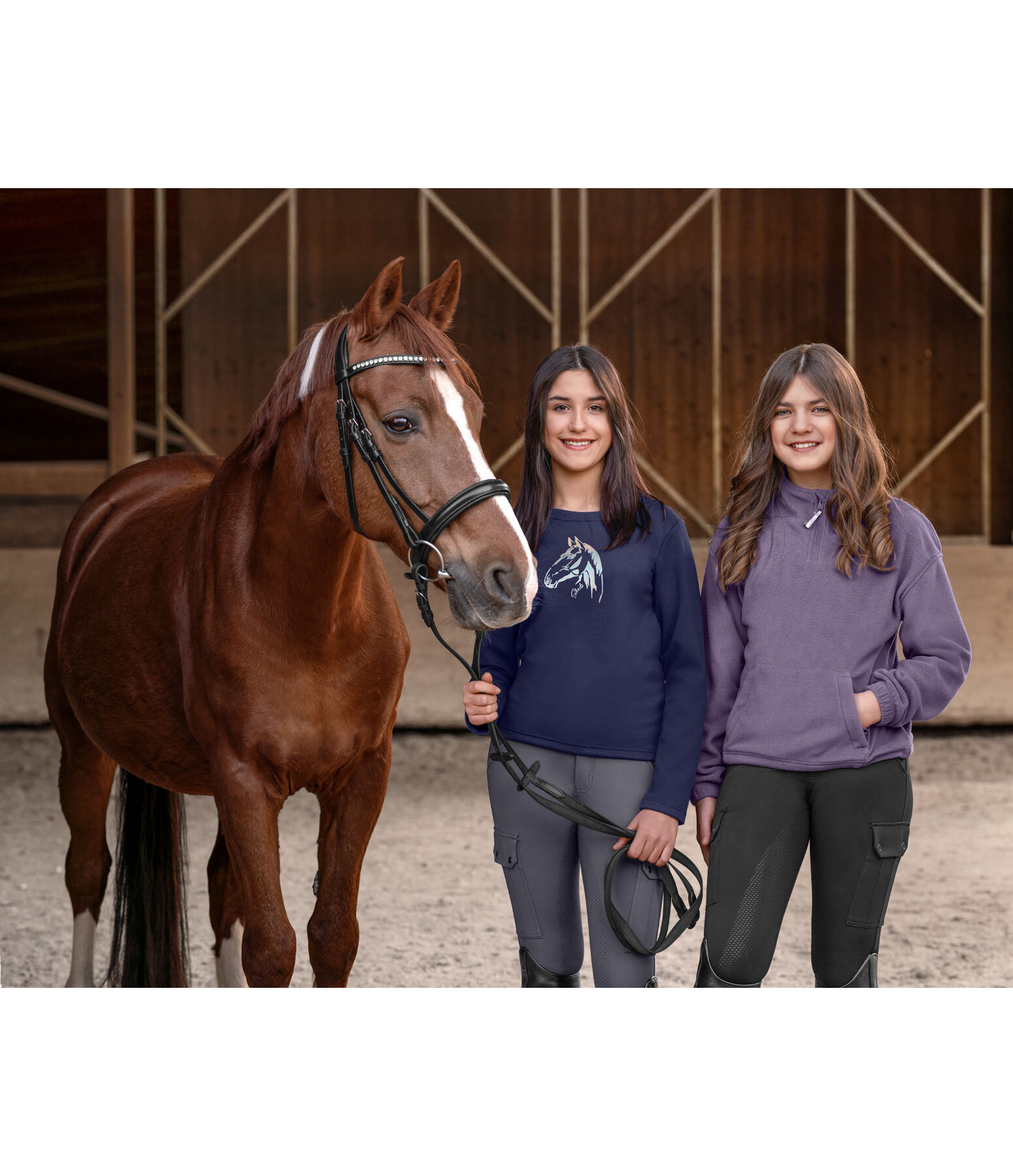 Pantaloni da equitazione full grip per bambini Lorin