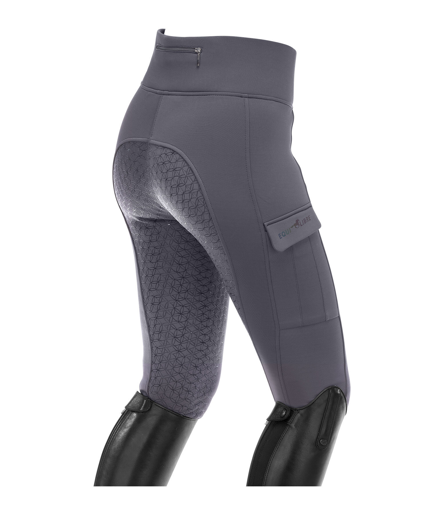 Equilibre Leggings da equitazione termici a vita alta per bambini Lio