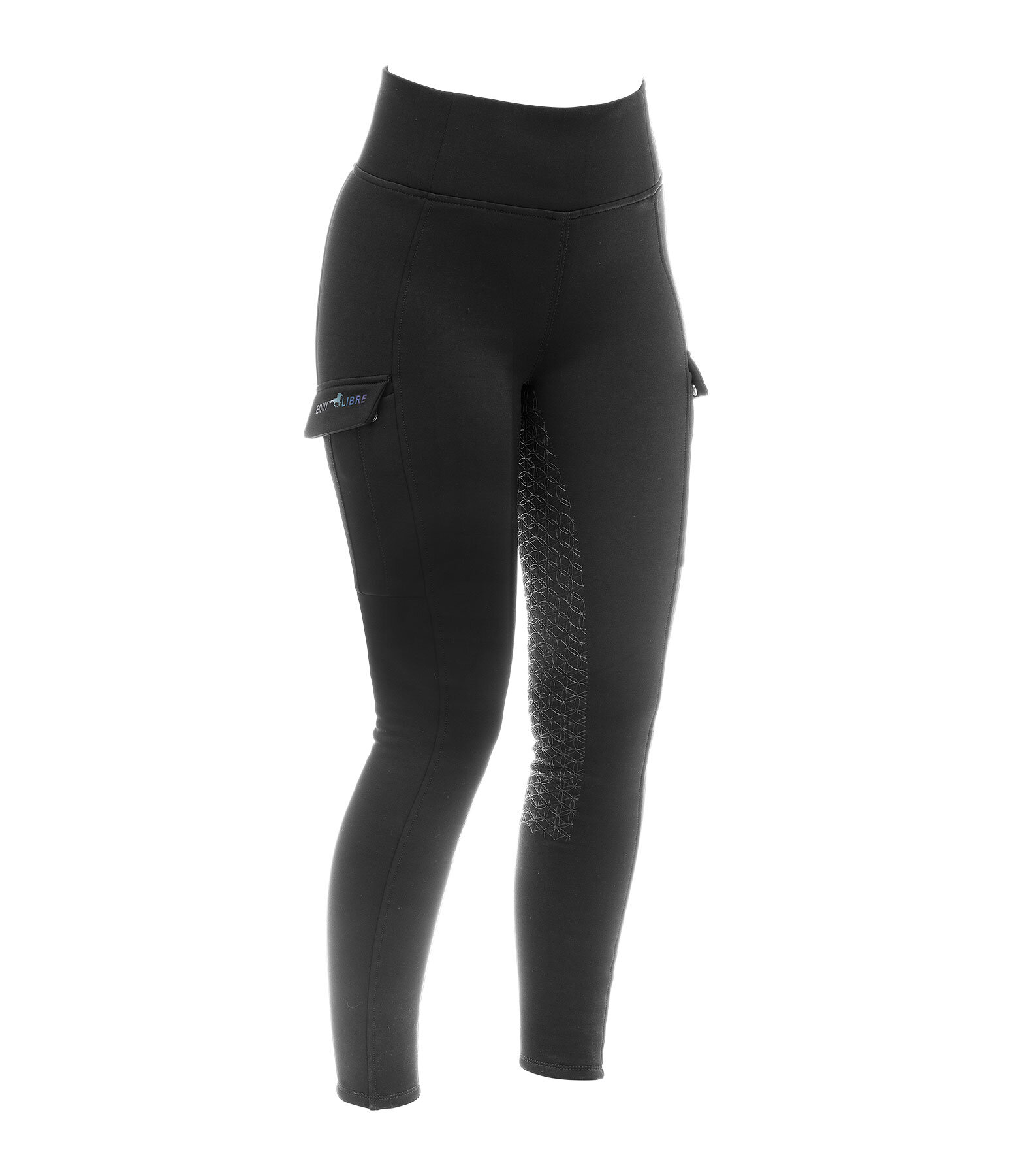 Equilibre Leggings da equitazione termici a vita alta per bambini Lio