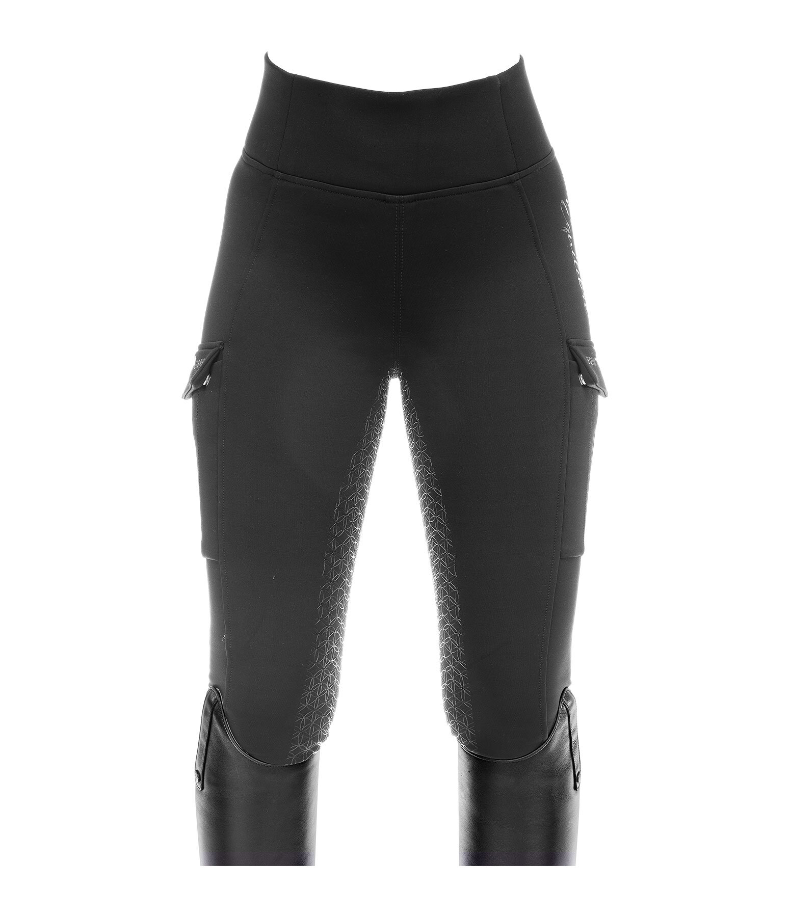Equilibre Leggings da equitazione termici a vita alta per bambini Lio