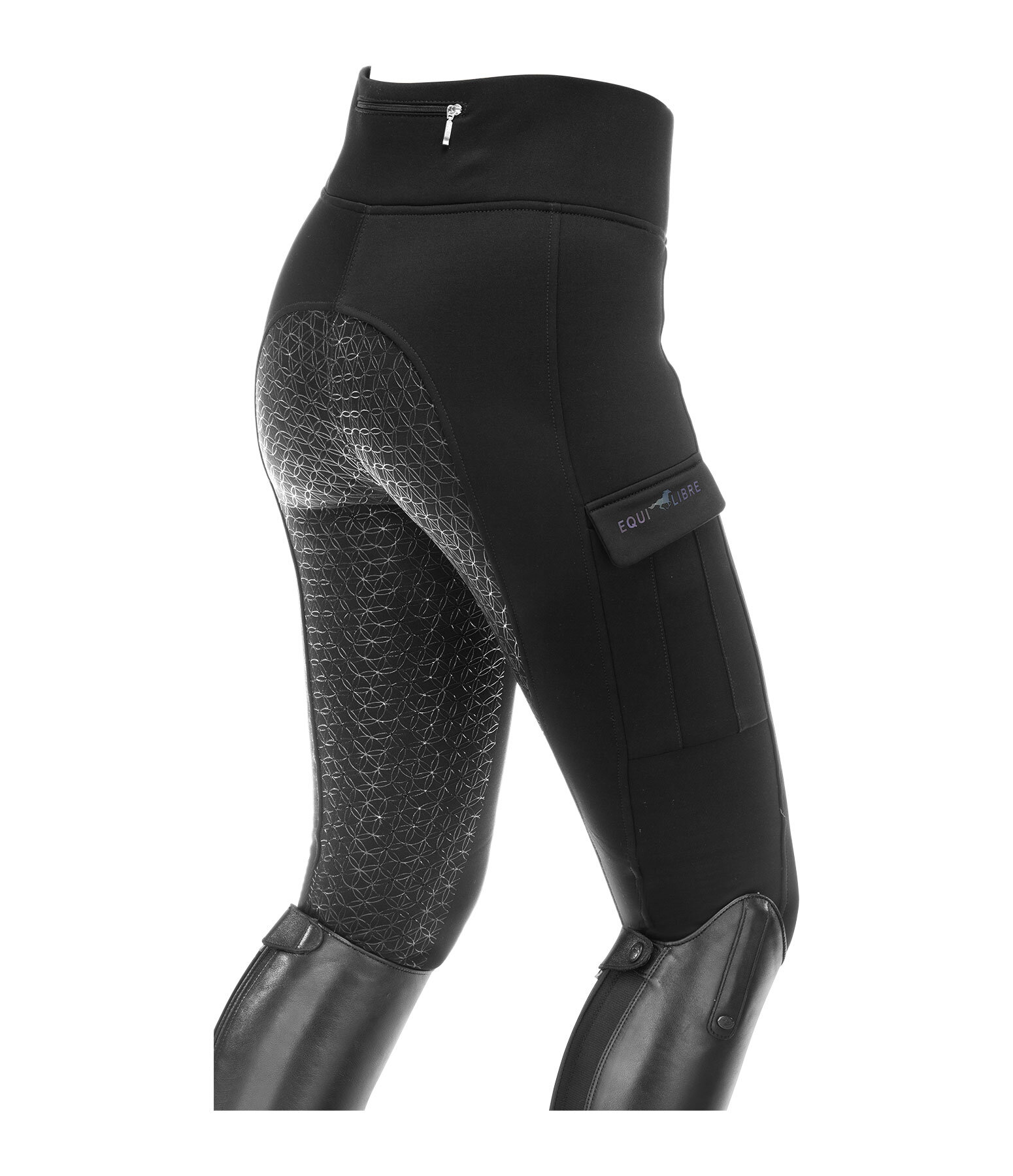 Equilibre Leggings da equitazione termici a vita alta per bambini Lio