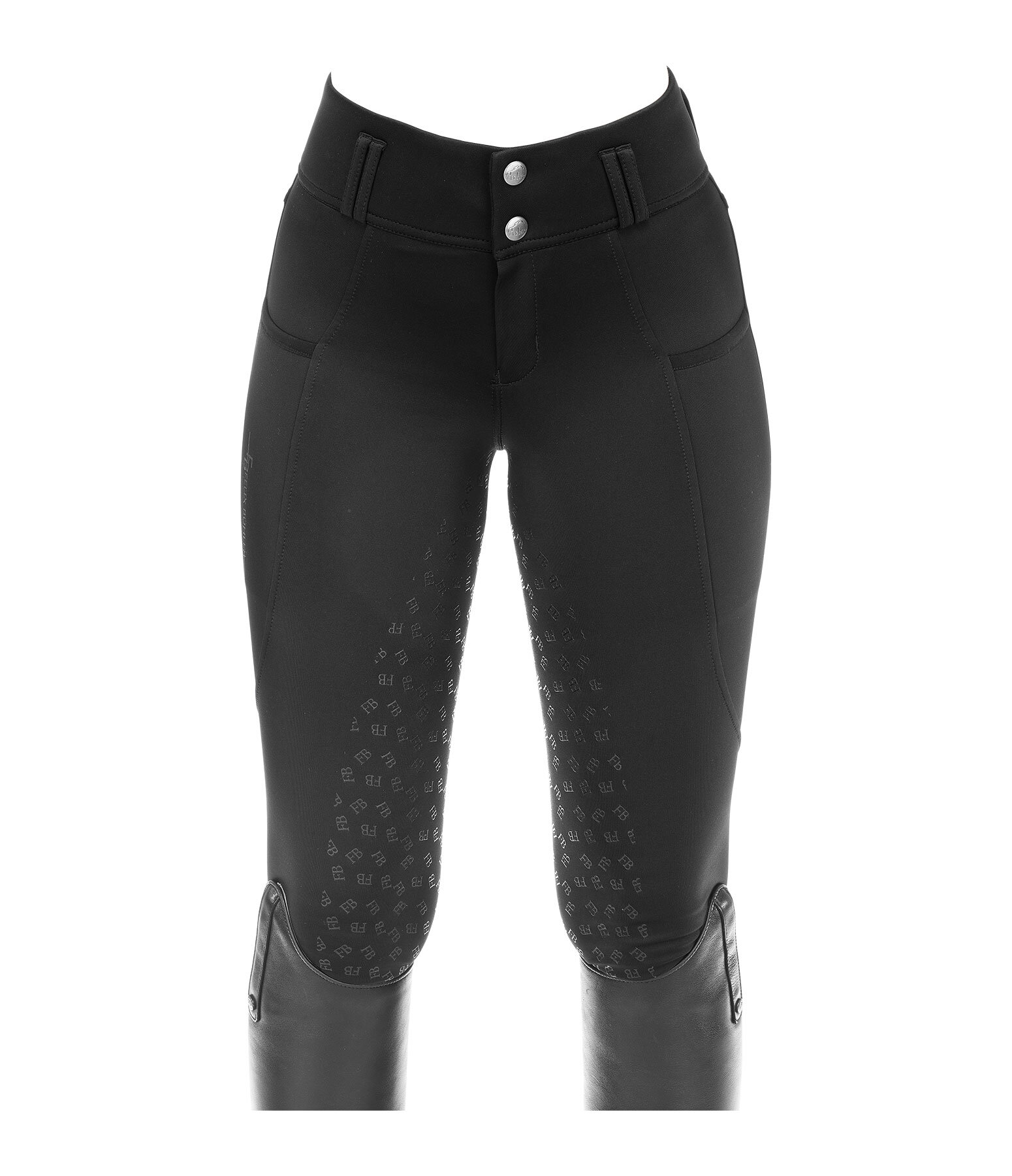Pantaloni da equitazione termici full grip per bambini Lovis