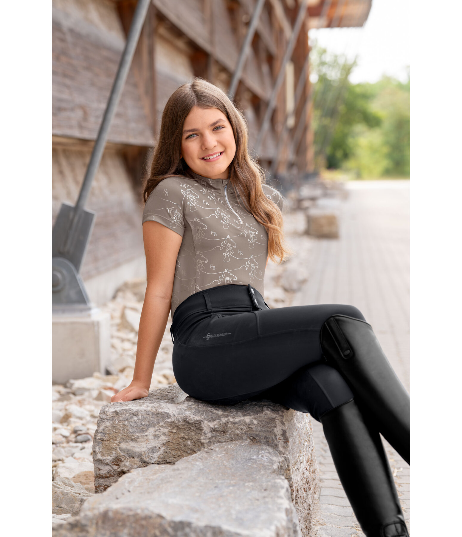 Pantaloni da equitazione full seat per bambini Elena CTS