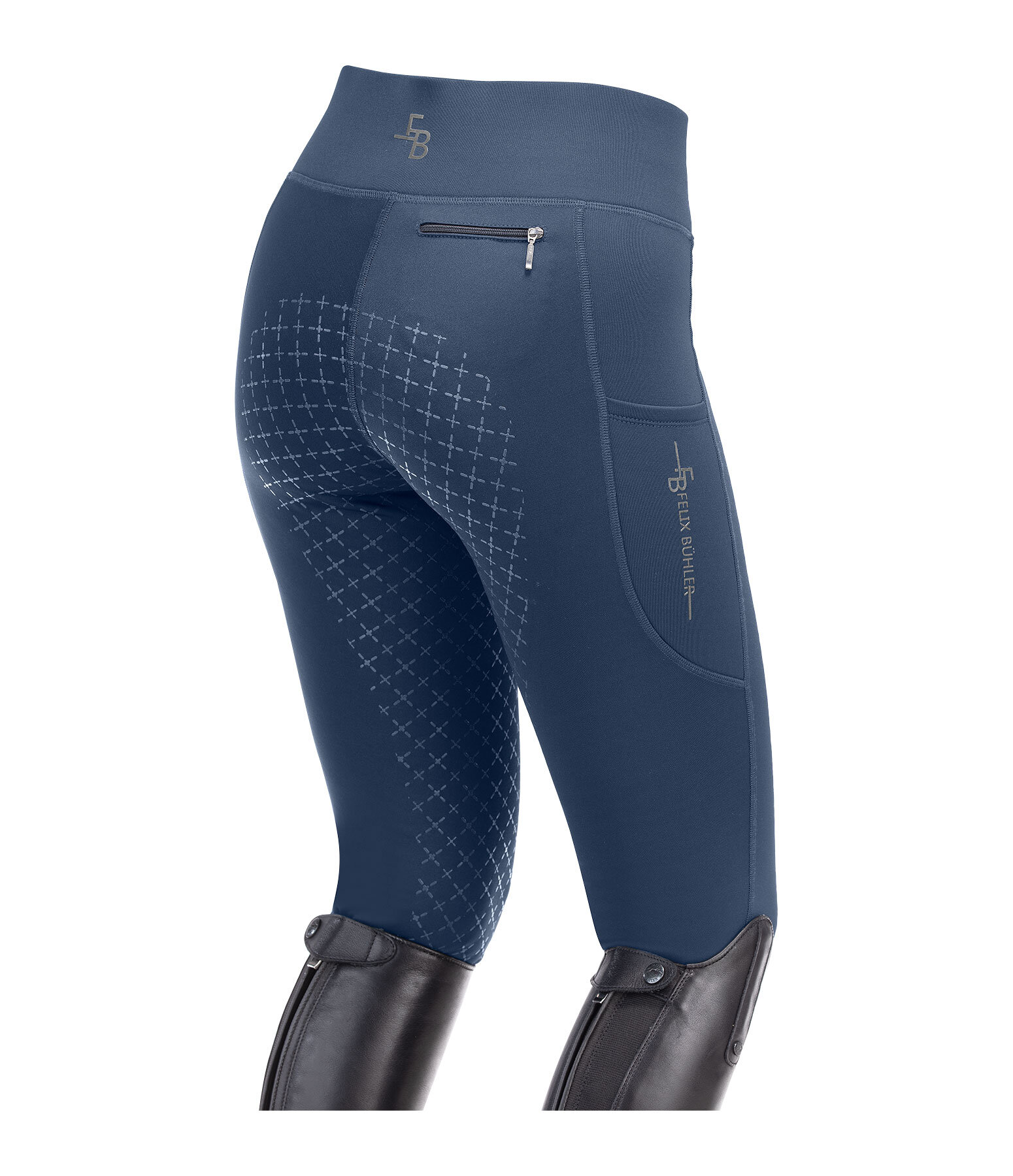 Leggings da equitazione termici full grip per bambini Lene