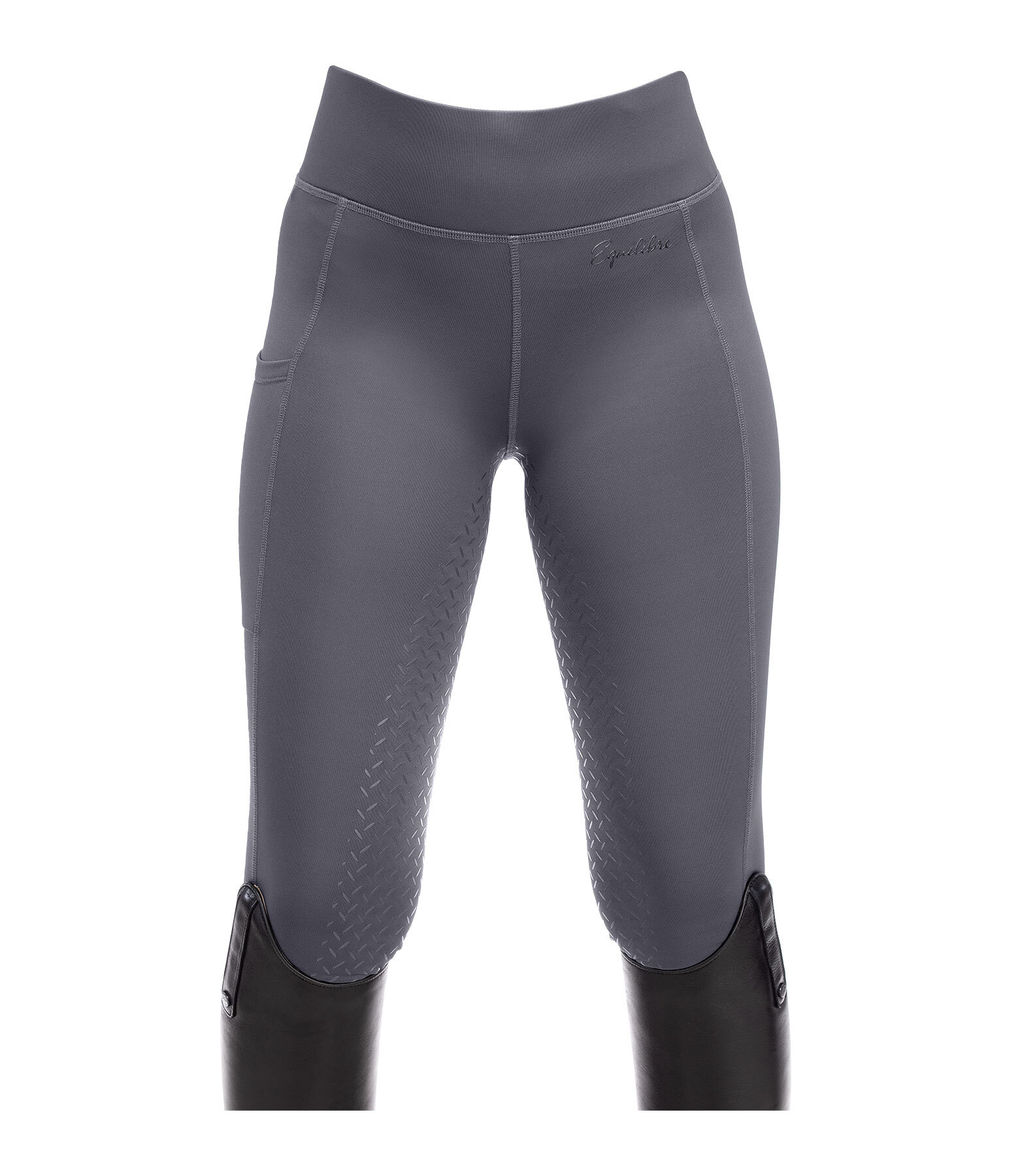 Leggings da equitazione termici full grip per bambini Elina