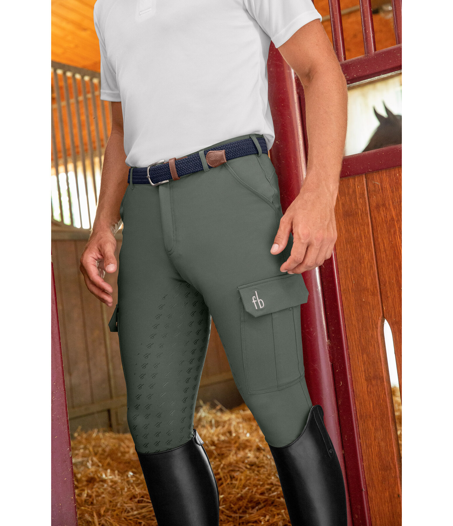 Pantaloni da equitazione hybrid da uomo full grip Sitka