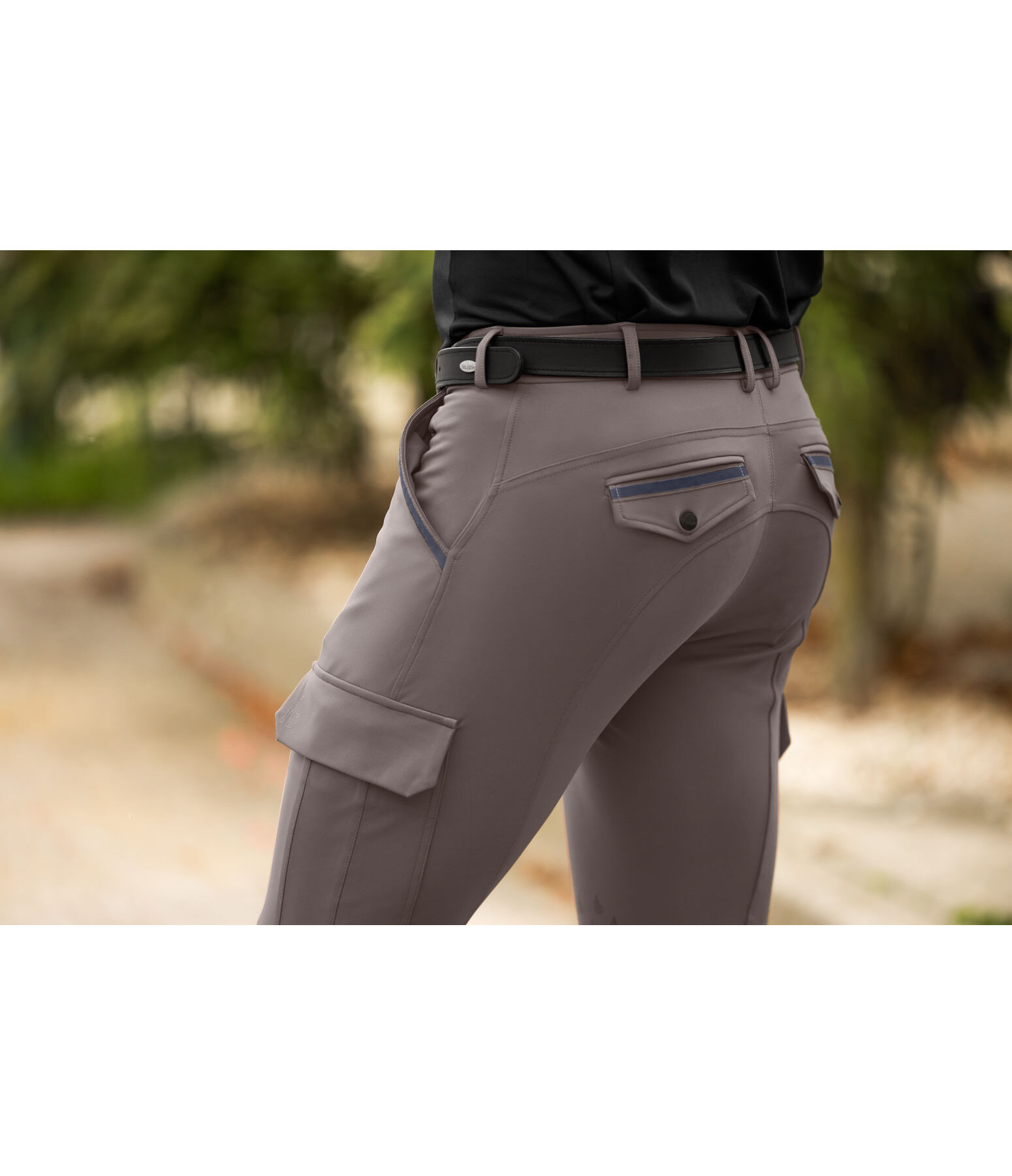 Pantaloni da equitazione hybrid da uomo con grip al ginocchio Georgia