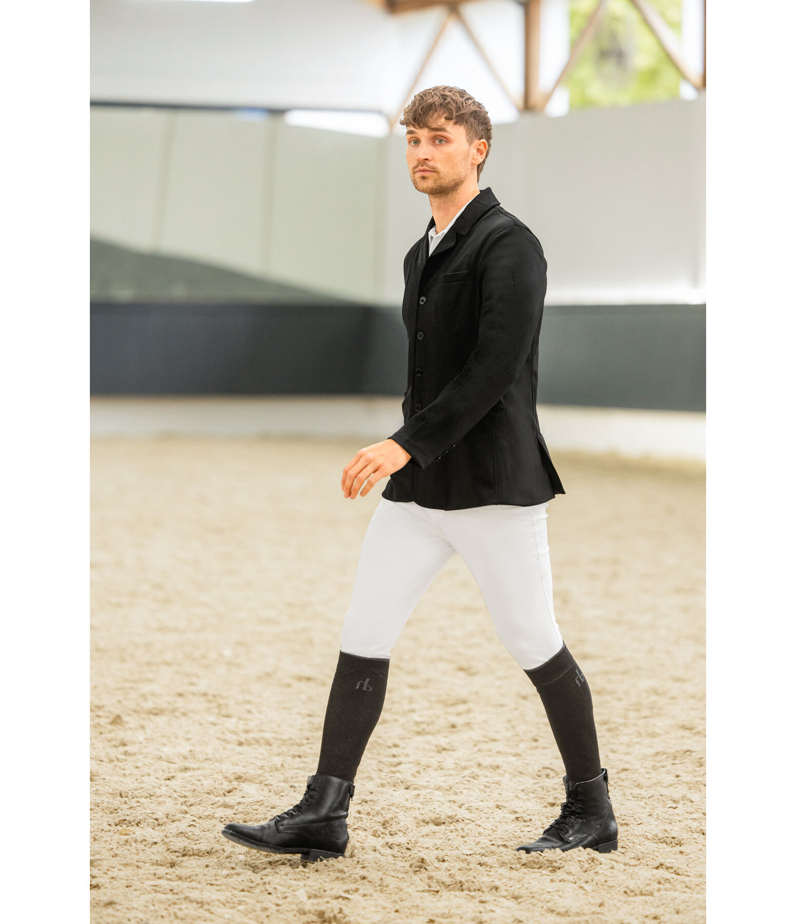 Pantaloni da equitazione da uomo con grip al ginocchio Kairo