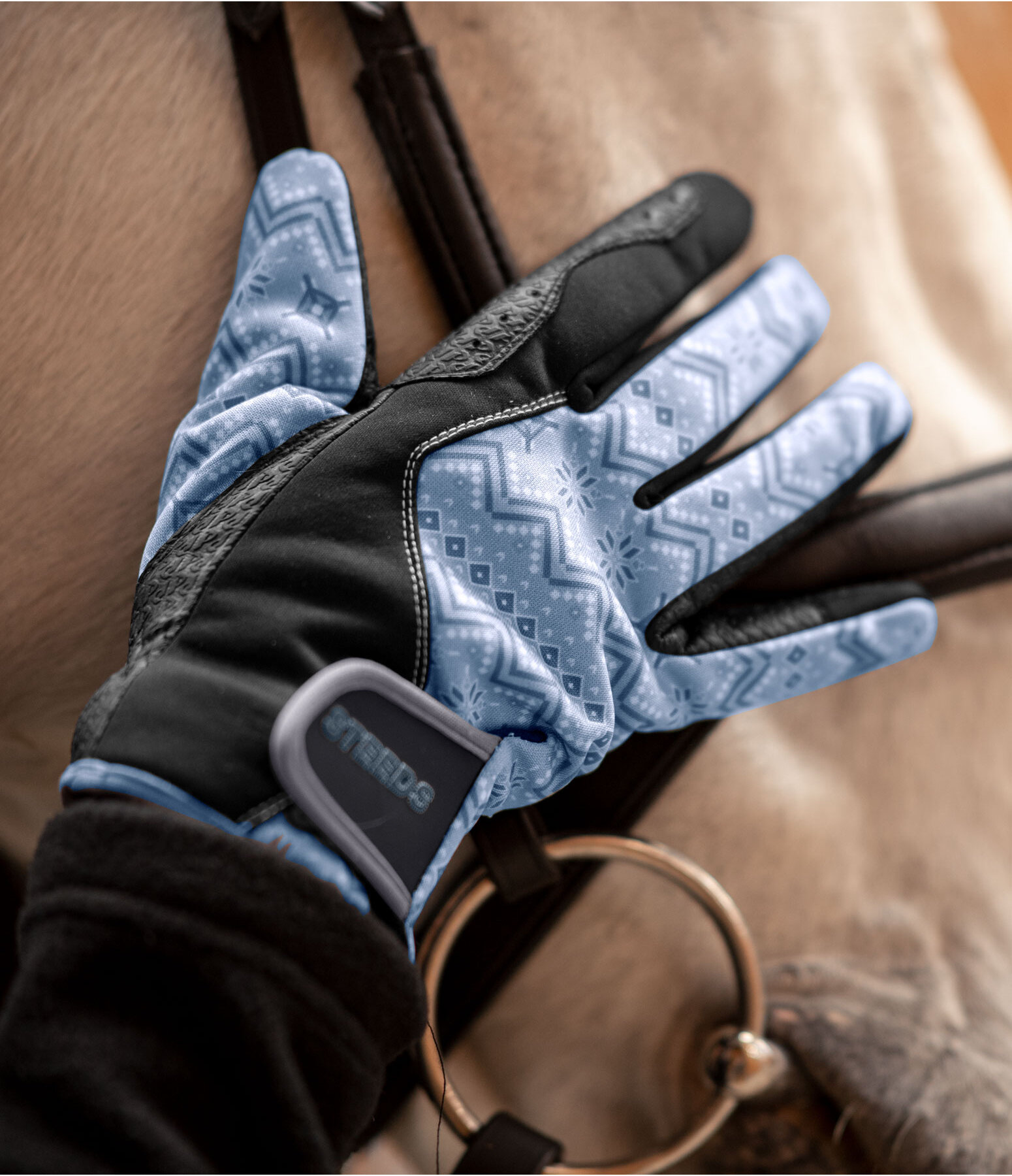 Guanti da equitazione invernali in softshell Steyr