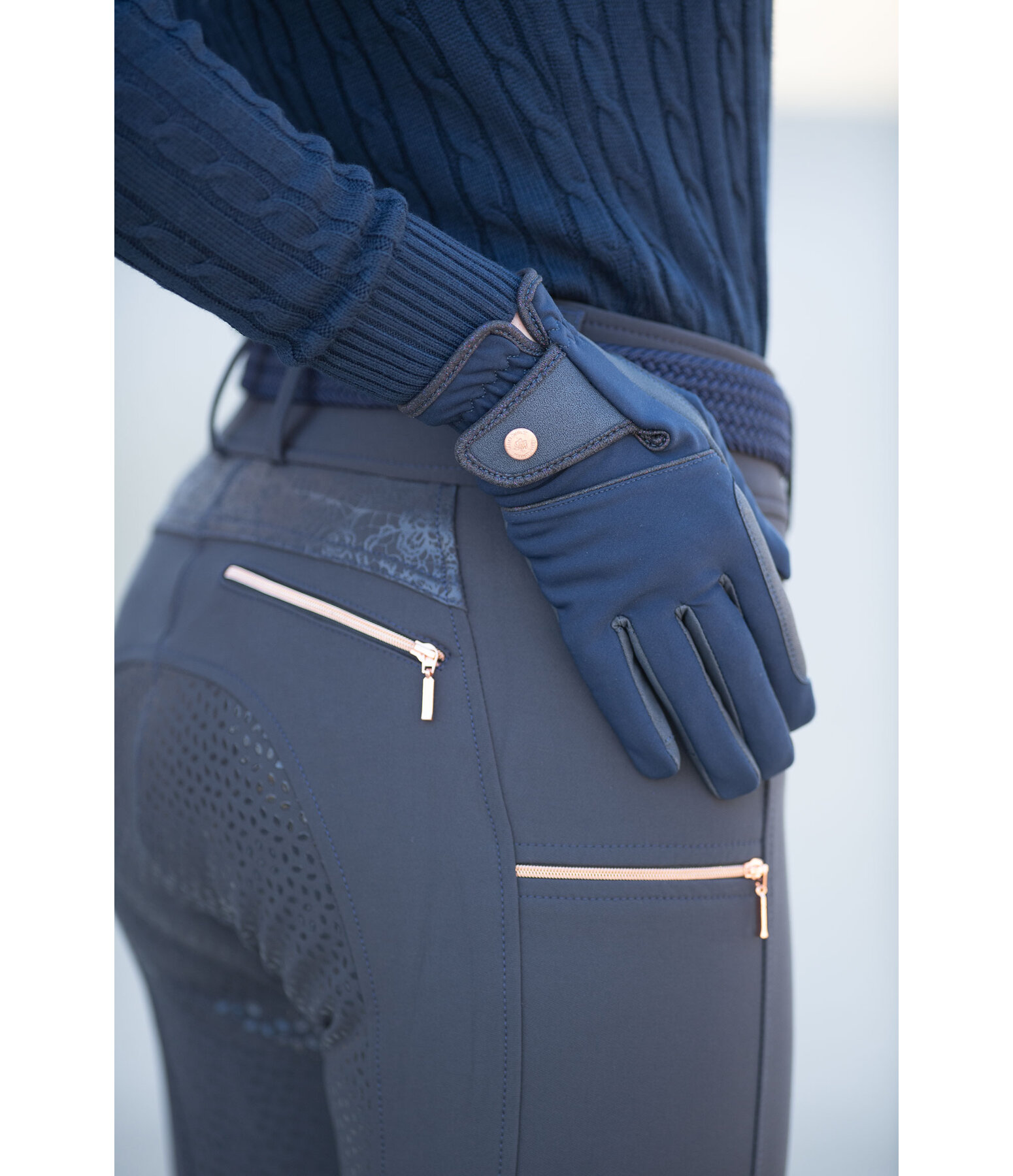 Guanti da equitazione invernali softshell