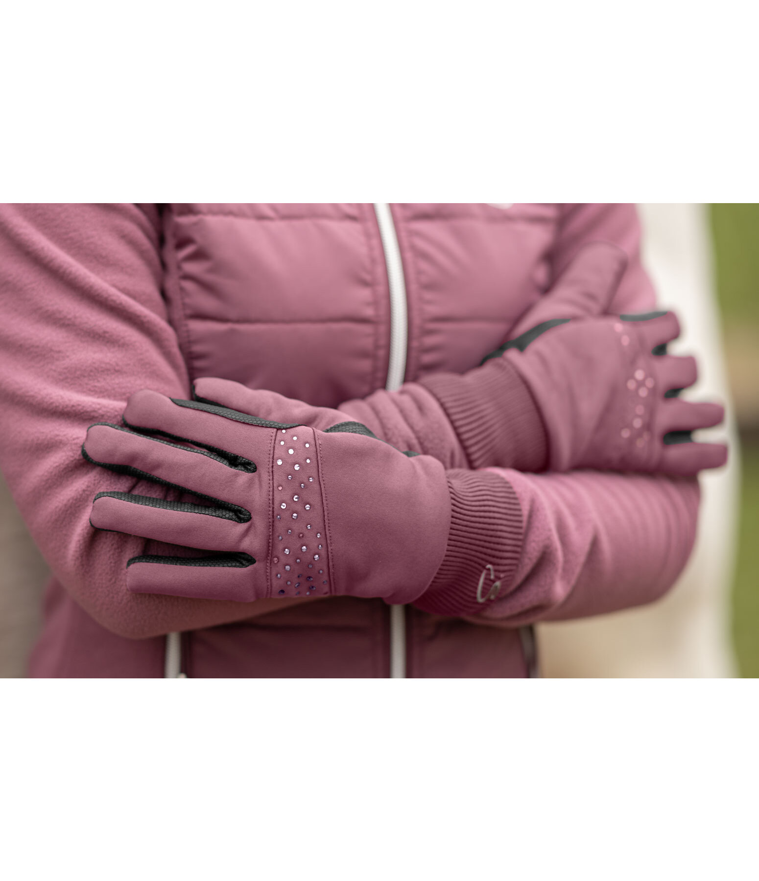 Guanti da equitazione invernali softshell Sparkle