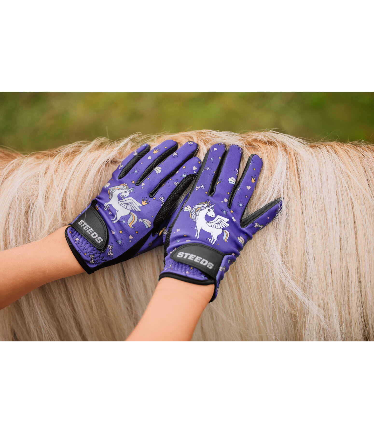 Guanti da equitazione estivi per bambini Unicorn