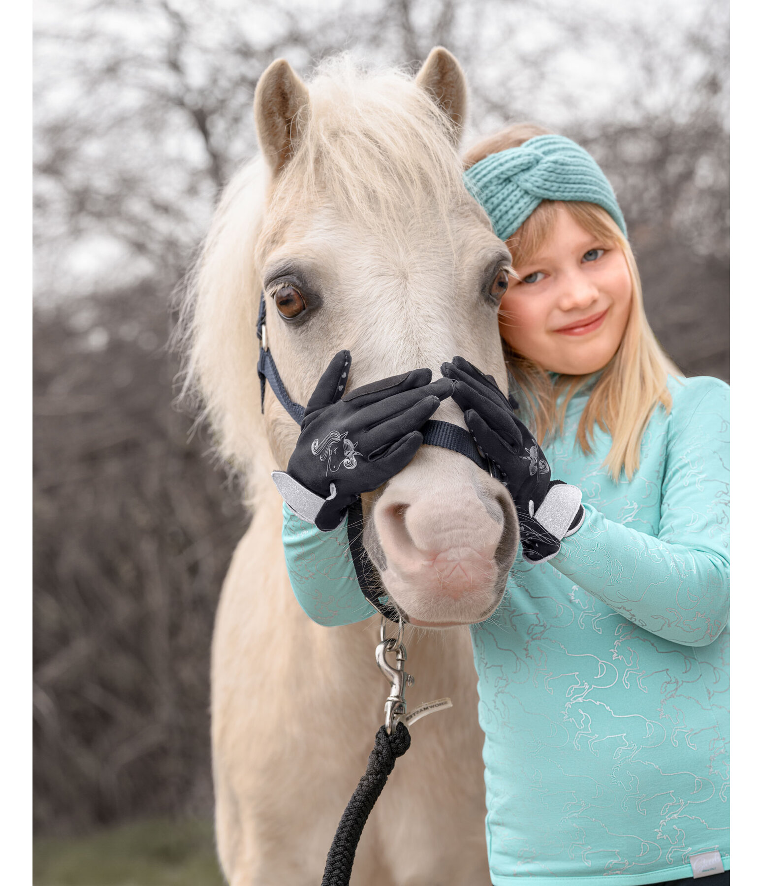 Guanti da equitazione invernali per bambini Diamant