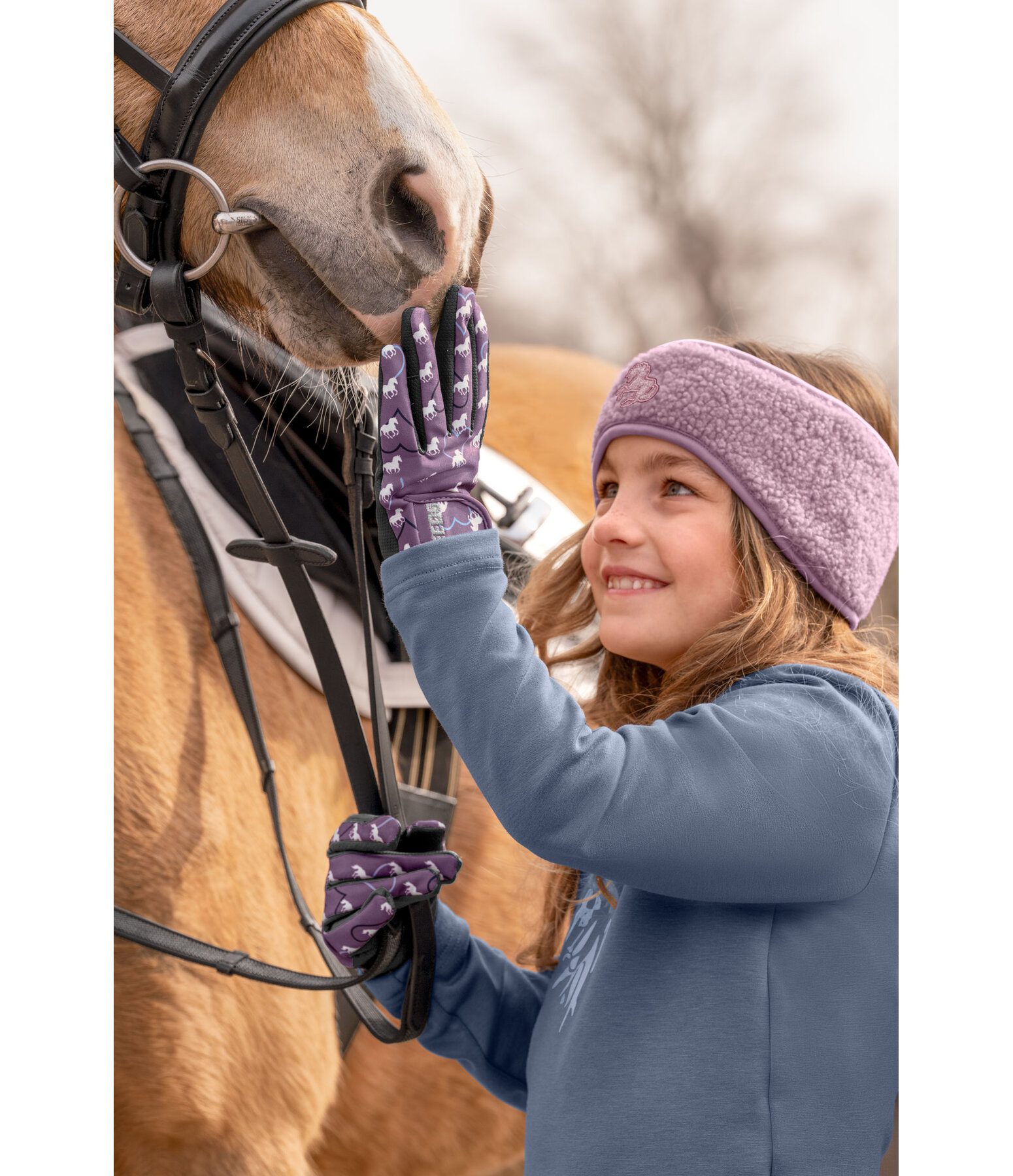 Guanti da equitazione invernali per bambini Reflective