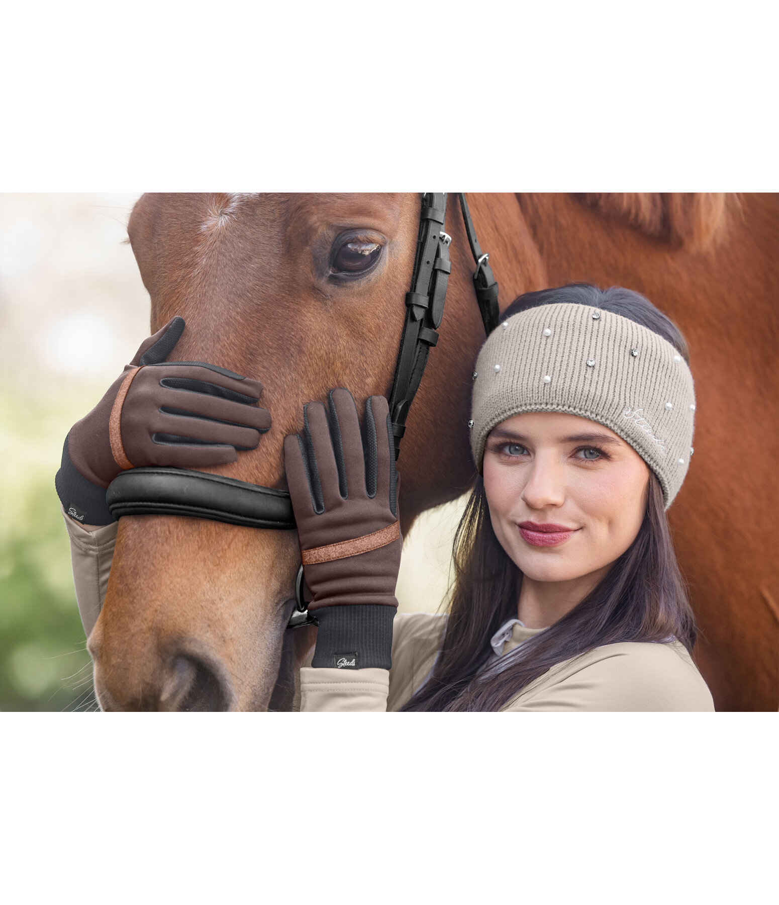 Guanti da equitazione invernali Shimmer Line
