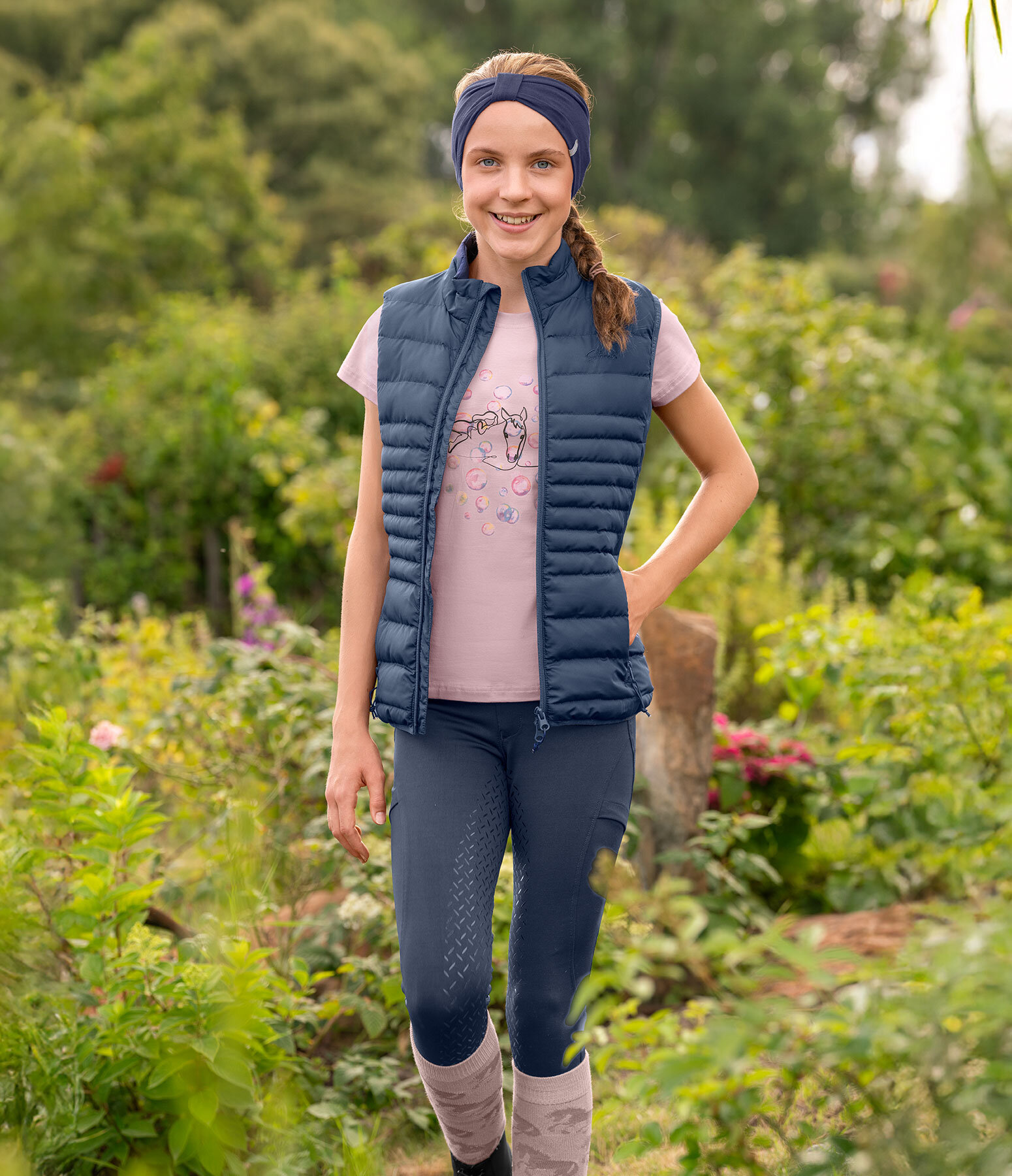 Outfit da bambini Jane in dark-denim