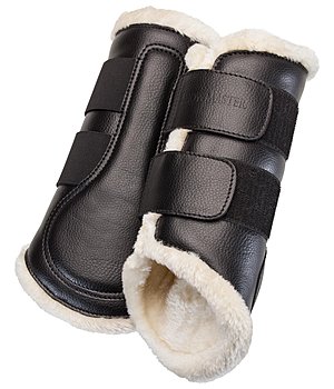 SHOWMASTER Stinchiere da dressage con pelliccia sintetica, anteriori - 530554-C-S