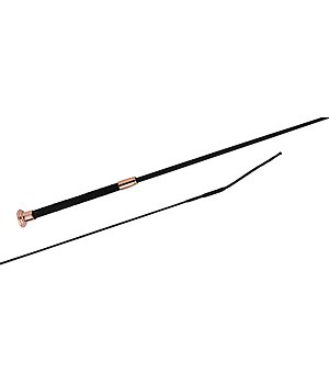Frustino Da Dressage Fleck Triple Balance Deluxe | Impugnatura Morbida E Perizoma In Pelle | Intreccio In Nylon Laccato