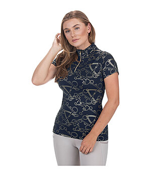 Felix Bhler T-shirt funzionale con zip Livia - 653721-M-NV