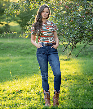Outfit western Ikat in verde muschio - OFS24409