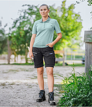 EQUESTRIAN WORK WEAR Outfit da donna con t-shirt funzionale in light-mint - OFS26157