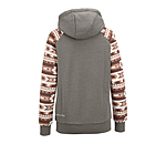 Felpa con cappuccio Ikat