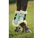 Stinchiere da dressage con pelliccia sintetica Essential, anteriori