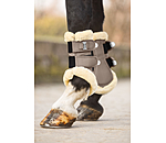 Stinchiere da dressage con pelliccia sintetica Essential, anteriori
