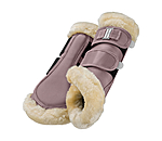 Stinchiere da dressage con pelliccia sintetica Essential, anteriori