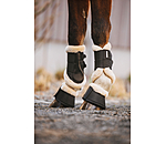 Stinchiere da dressage con pelliccia sintetica Sparkle, anteriori