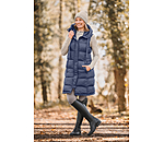 Gilet lungo con cappuccio Clara